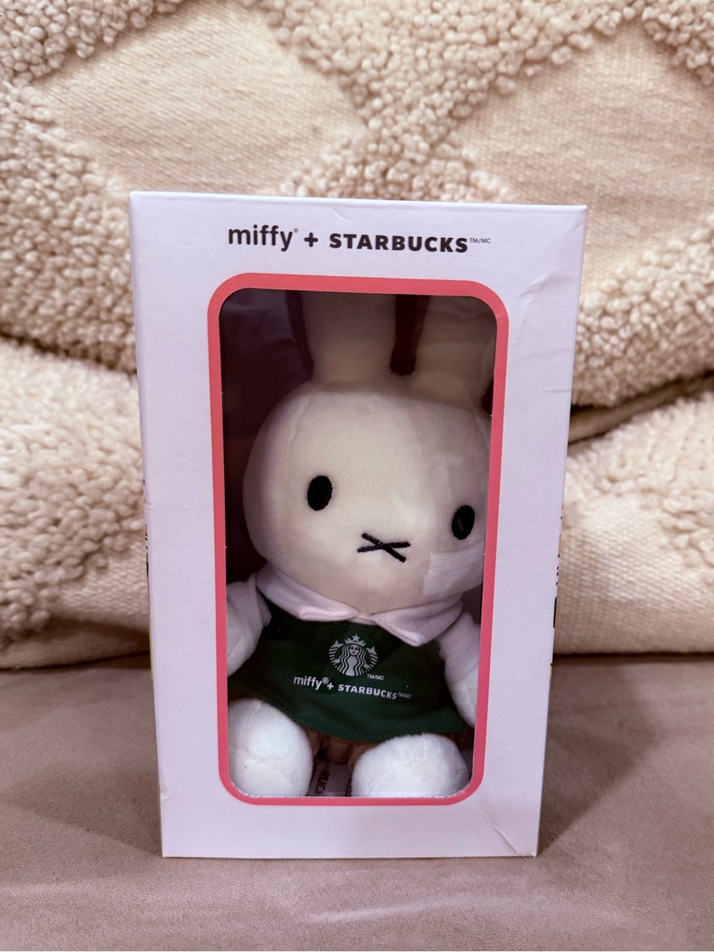 Starbucks Miffy Plush Box - White & Black Text